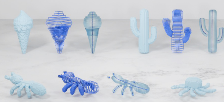 Teaser for Unsupervised Decomposition of 3D Shapes into Expressive and Editable Extruded Profile Primitives